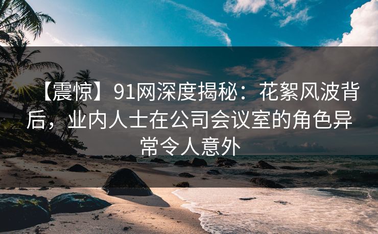 【震惊】91网深度揭秘：花絮风波背后，业内人士在公司会议室的角色异常令人意外